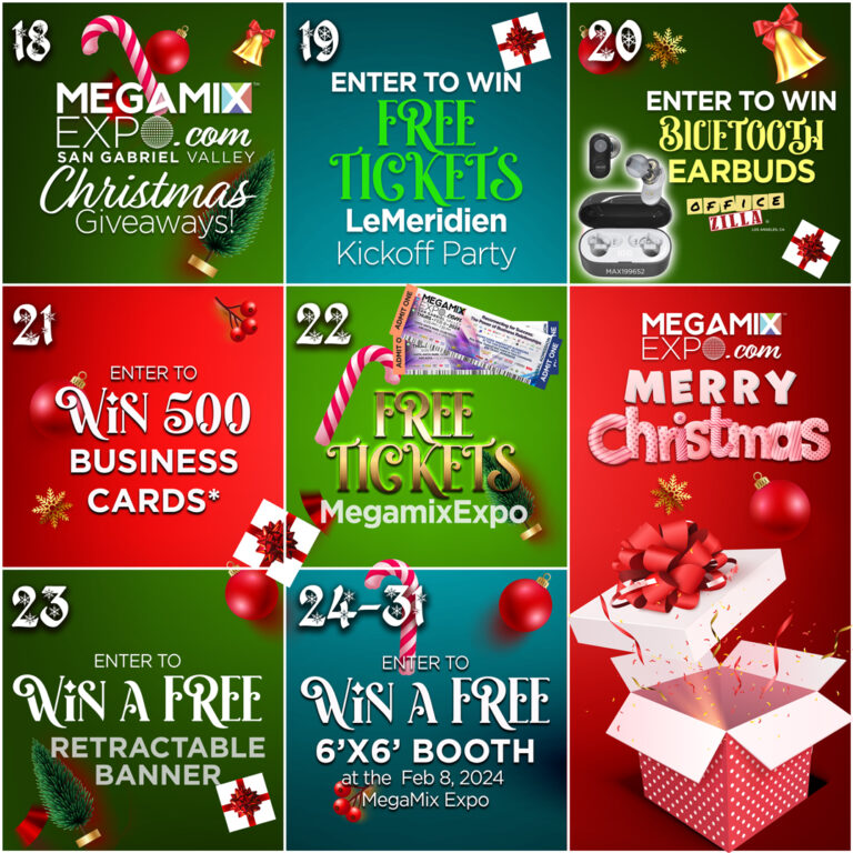 Christmas Giveaways at the MegaMix Expo