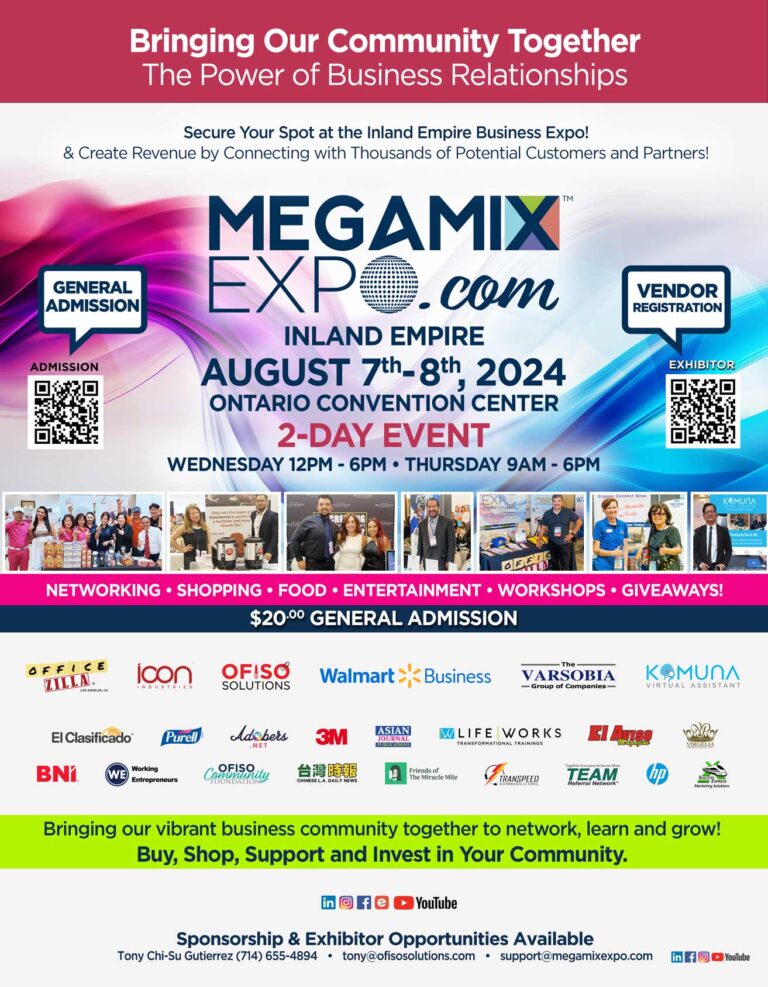 MegaMix Expo Flyer to promote the event on August 7-8, 2024
